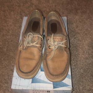 Bluefish linen and oat sperry